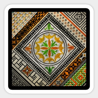 colorful arabic mosaic design Sticker